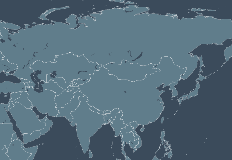 Asia region map