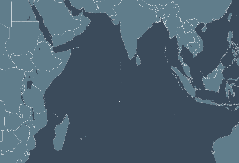 Indian Ocean region map
