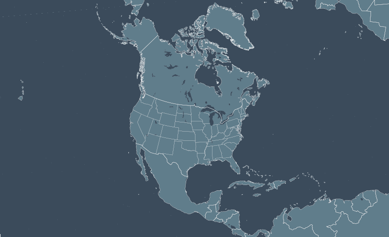 North America region map