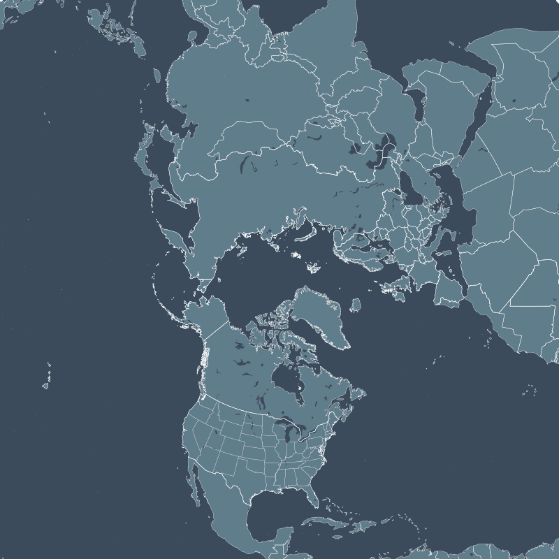 North Hemisphere region map