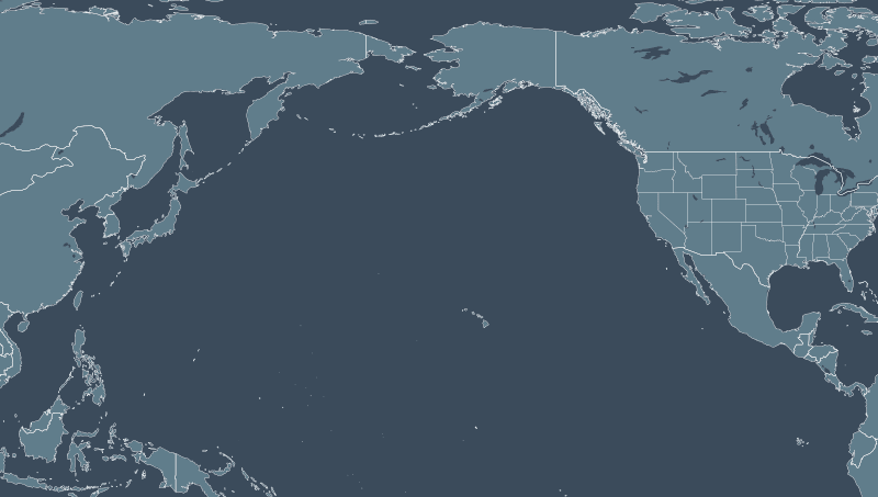 North Pacific region map