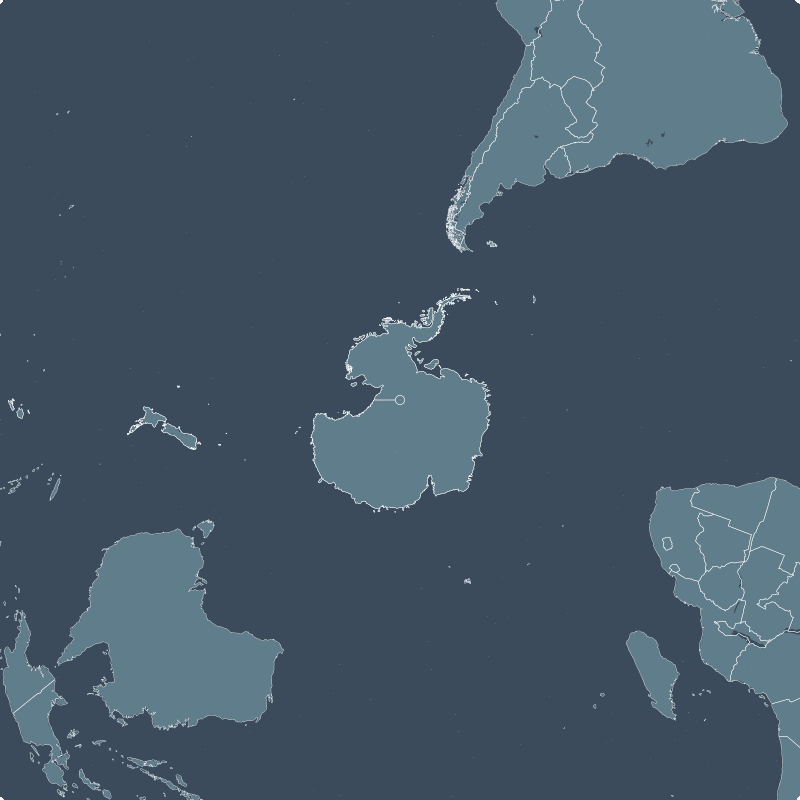 South Hemisphere region map