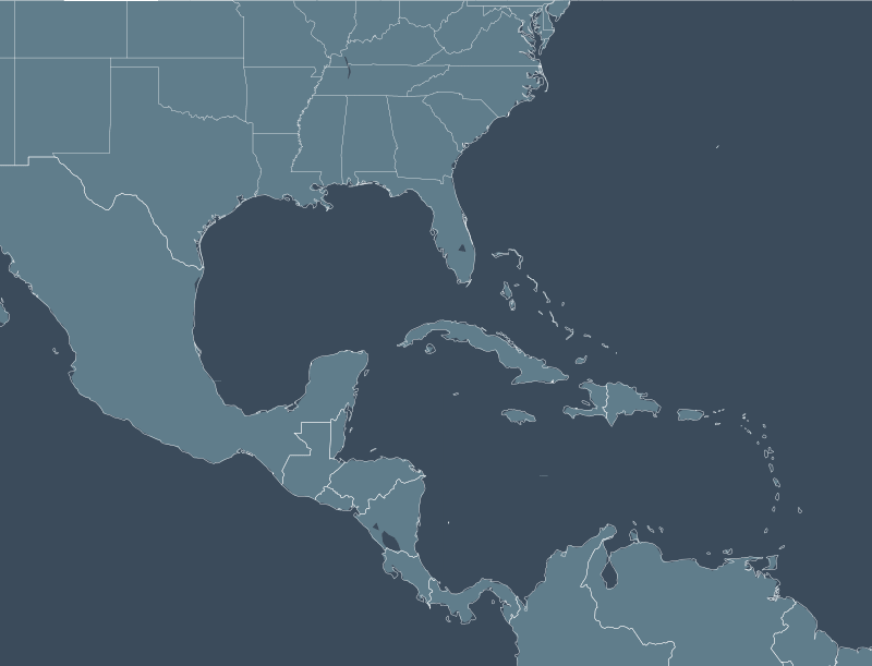 West Atlantic region map